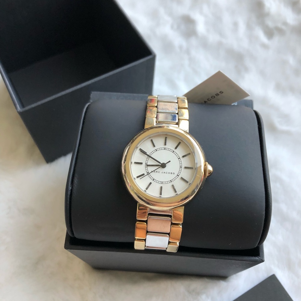 Courtney Silver Dial Ladies Two Tone Watch MJ3506